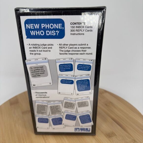 What Do You Meme NPWD411 New Phone Who Dis? Blue White Card Board Game Ages 17+ - Picture 5 of 9
